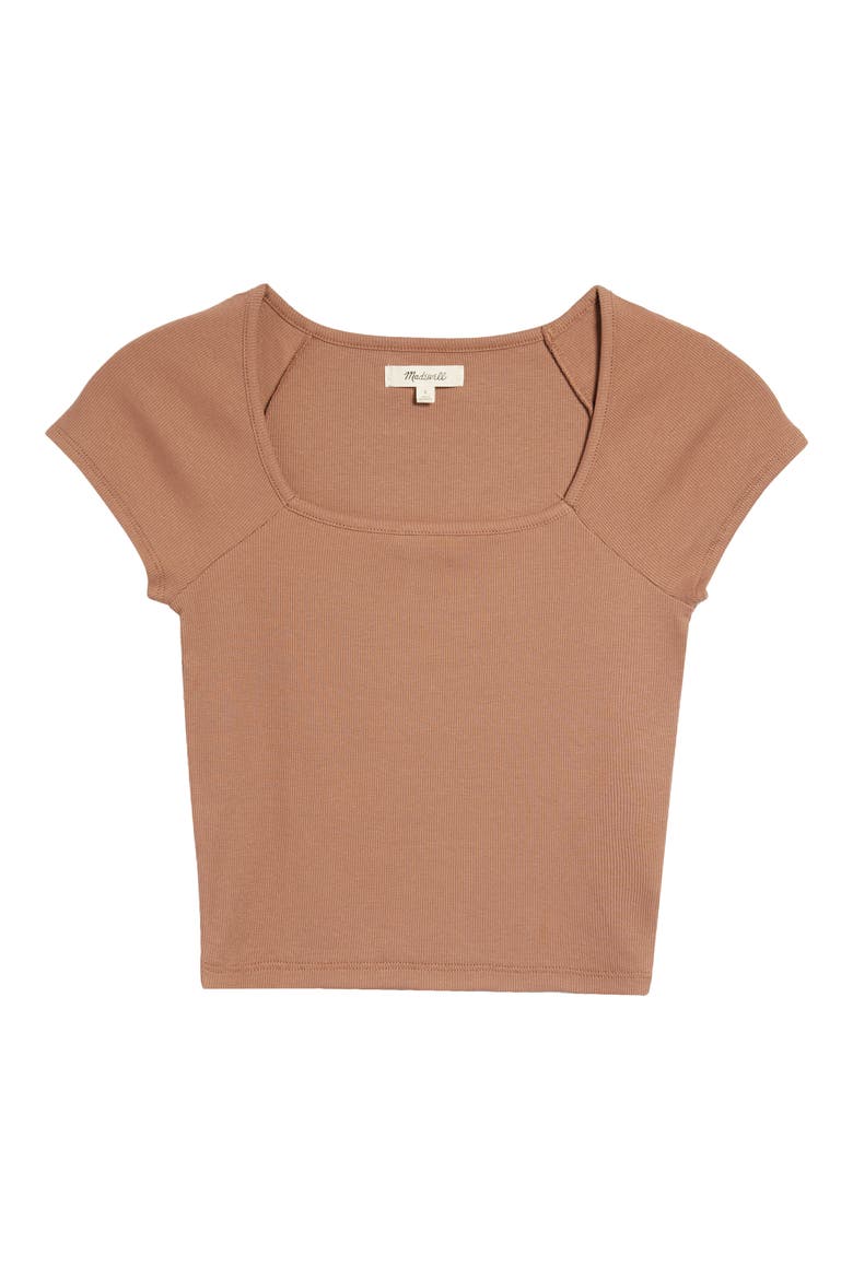 Brightside Square Neck T-Shirt, Alternate, color, STABLE