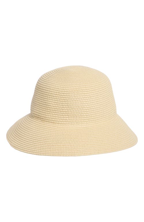 Steve Madden Embroidered Straw Bucket Hat