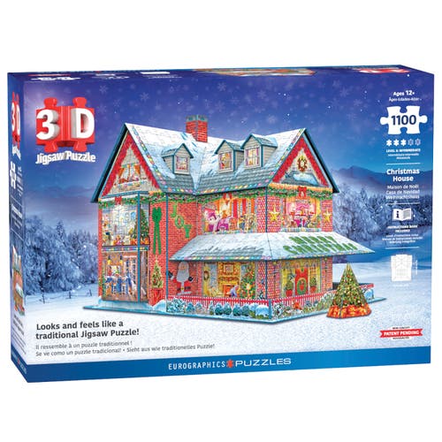 Eurographics 3D Puzzle Christmas House 1100 Pieces in Multicolored  product