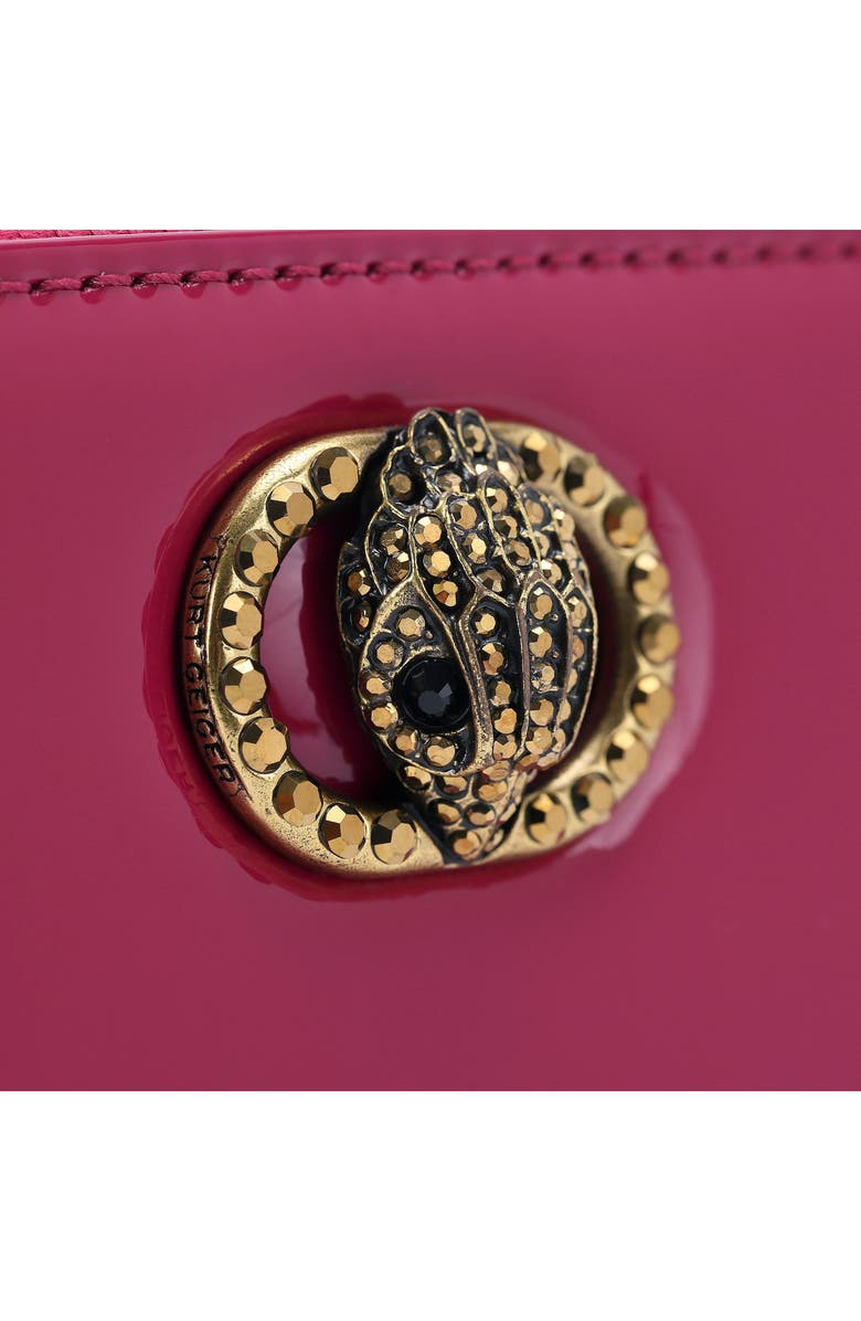 Kurt Geiger London Chelsea Zip Around Leather Wallet, Alternate, color, Bright Pink