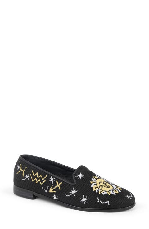 Celestial Zodiac Needlepoint Loafer (Women)