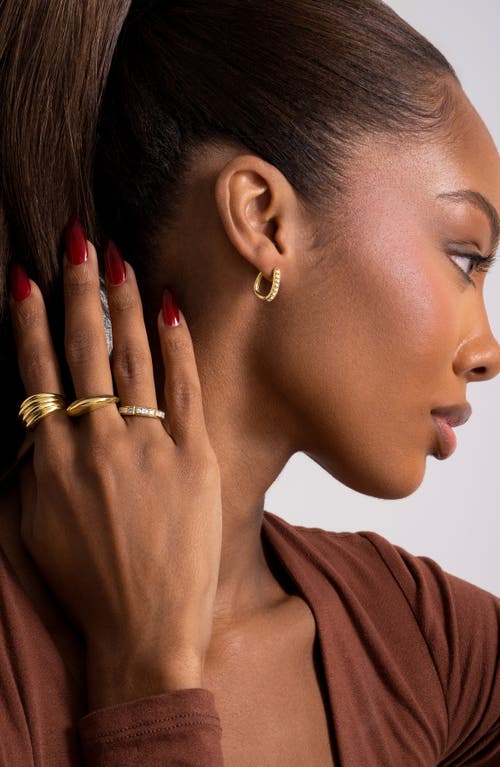 Bony Levy Maya Mixed Diamond Stacking Ring In 18k Yellow Gold