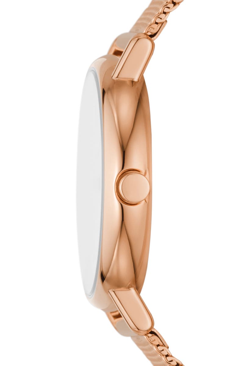 Skagen Signature Lille Mesh Strap Watch & Leather Straps Gift Set, 00mm, Alternate, color,