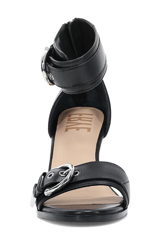 Frye Rachel Ankle Strap Wedge Sandal In Black