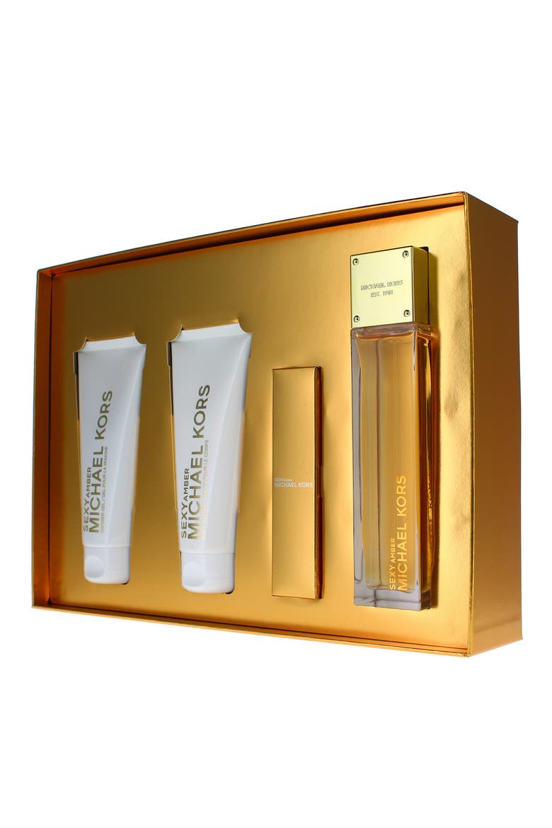 Sexy Amber 4-Piece Fragrance Gift Set, Main, color, NO COLOR