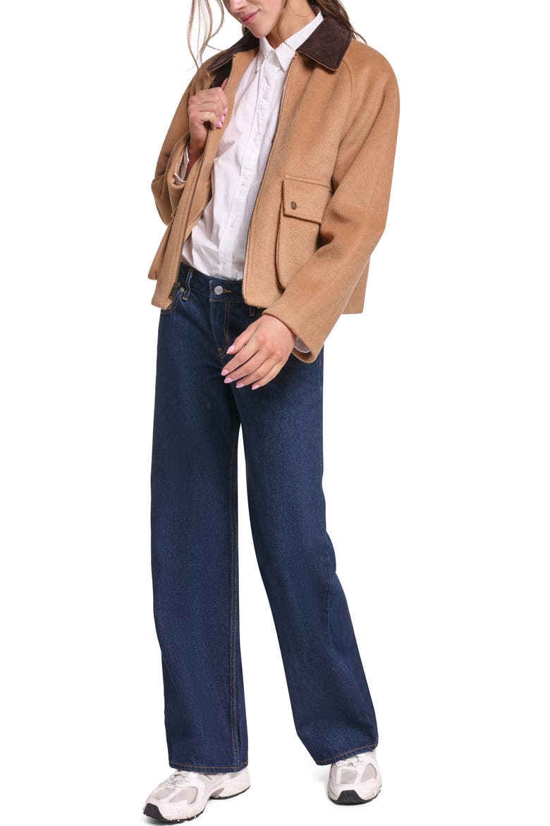 Wool Blend Barn Jacket, Alternate, color, CAMEL