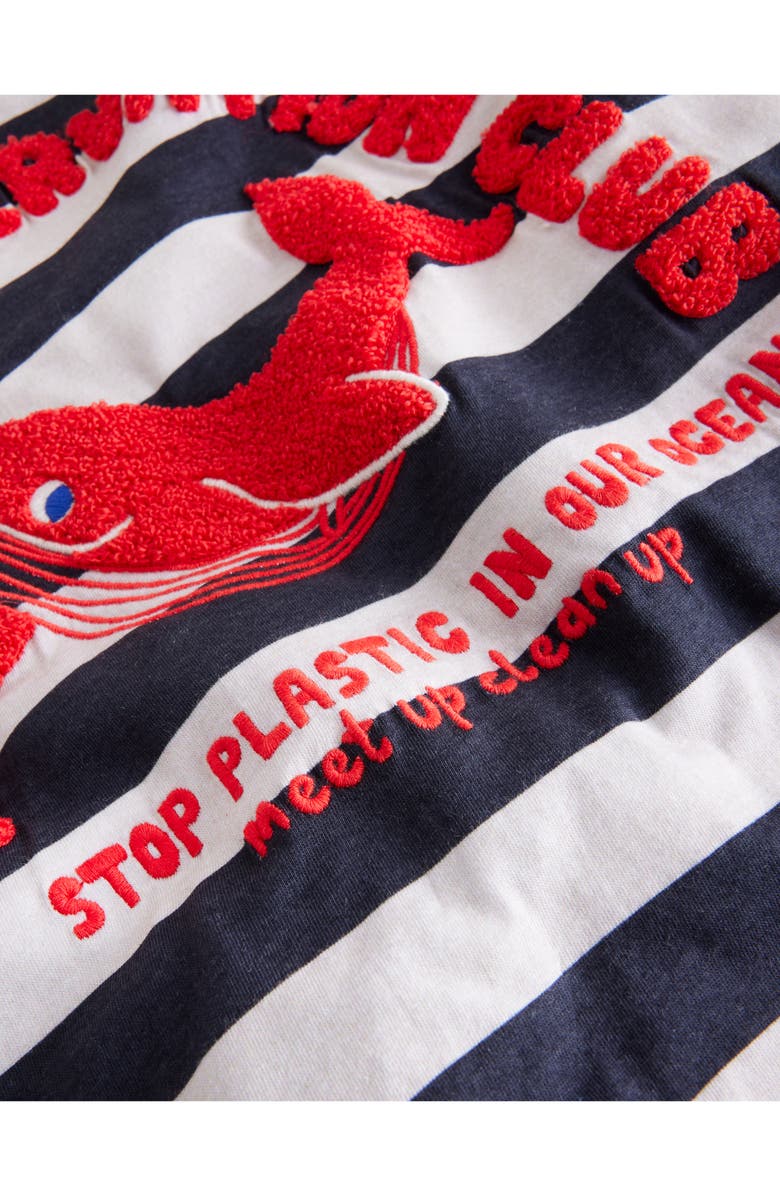 Mini Boden Kids' Stripe Whale Club, Alternate, color, 