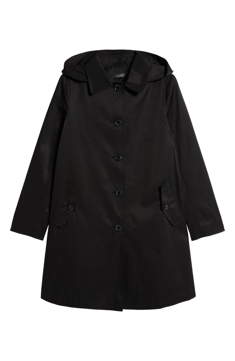 Lauren Ralph Lauren Cotton Blend Coat with Removable Hood, Alternate, color,