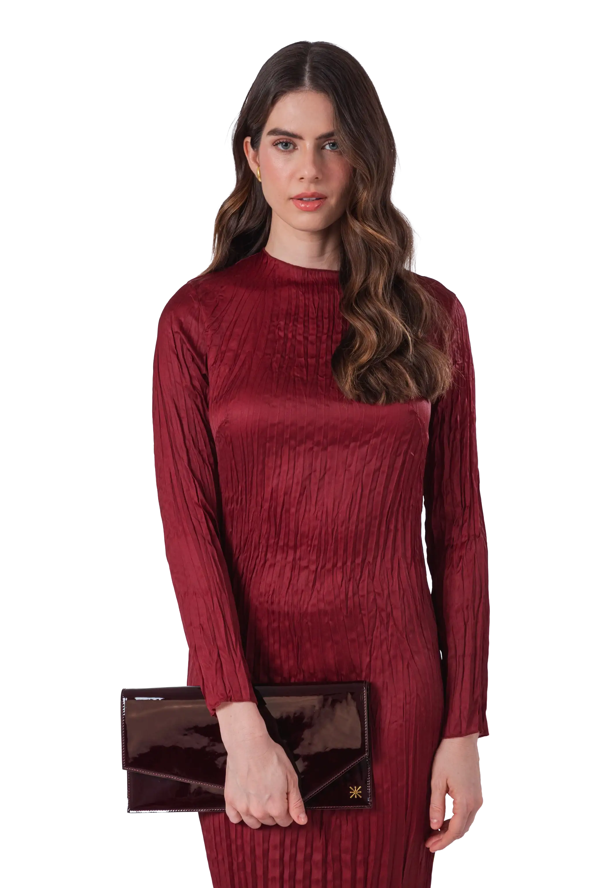 1AM Leather Envelope Bag, Alternate, color, Burgundy