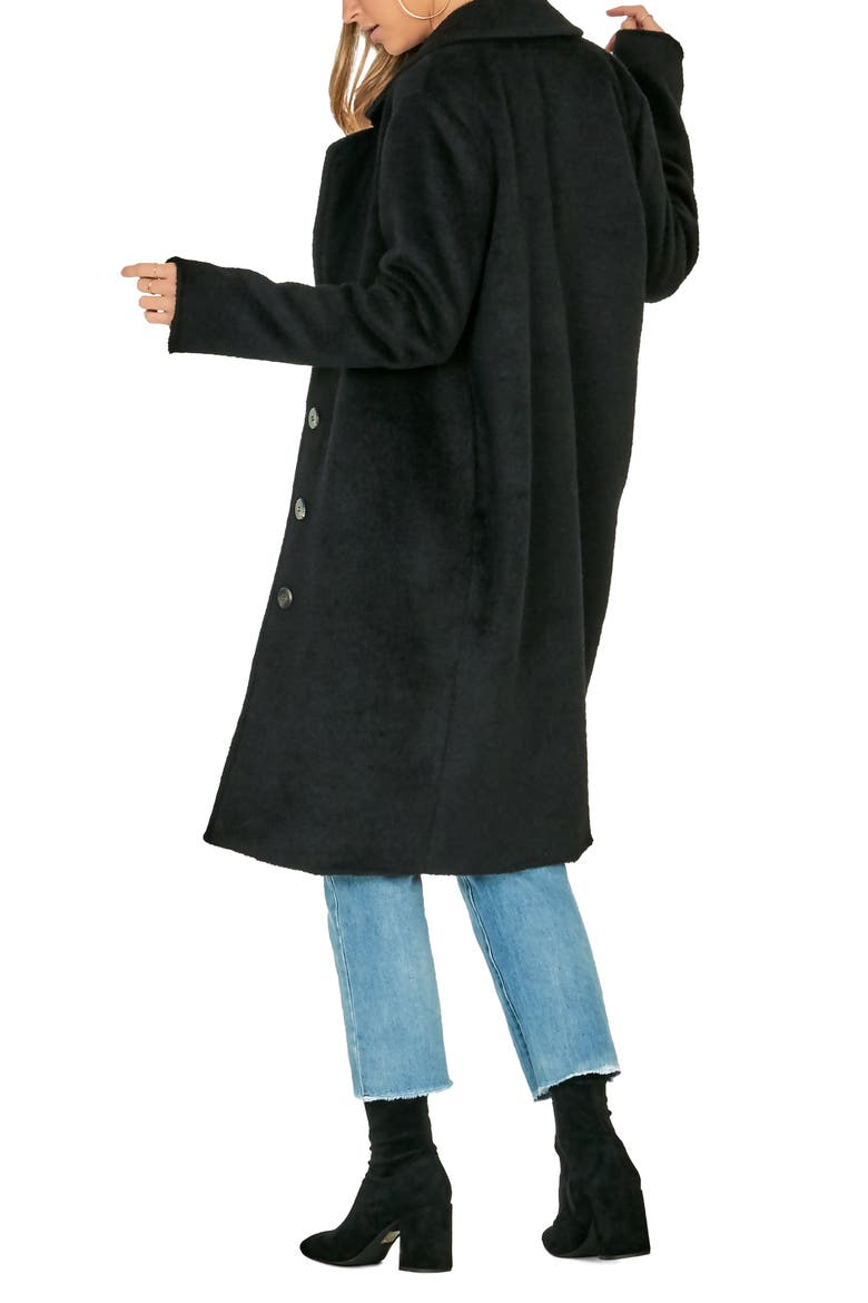 Looking Fab Coat, Alternate, color, BLACK