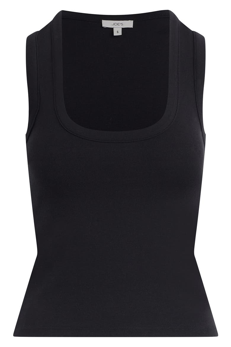 The U-Neck Tank Top, Alternate, color, BLACK
