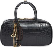 Dolce Vita Flyn Croc Embossed East/West Handbag