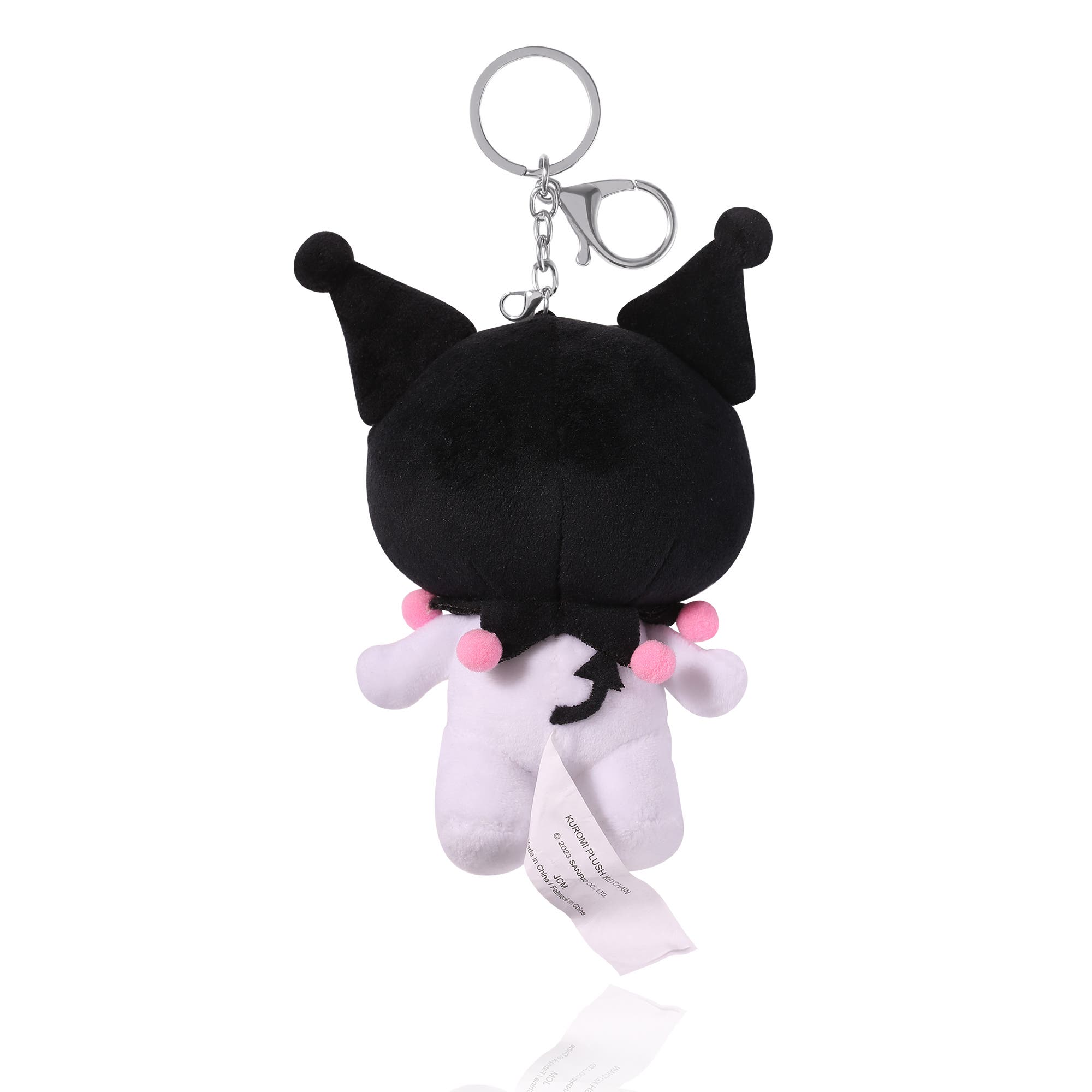 Hello Kitty Kruomi Plush Bag Charm Keychain, Alternate, color, Black, White, Pink