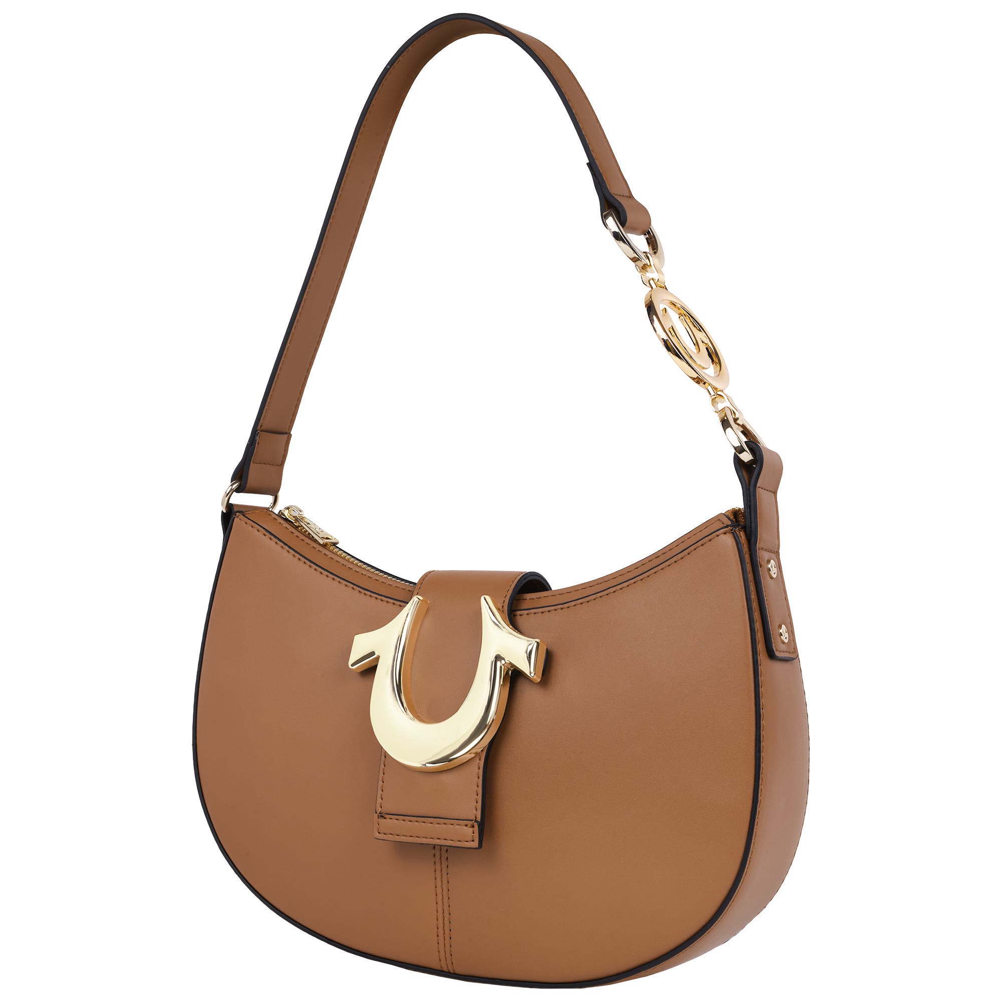 True Religion Horseshoe Strap Crescent Hobo, Alternate, color, 