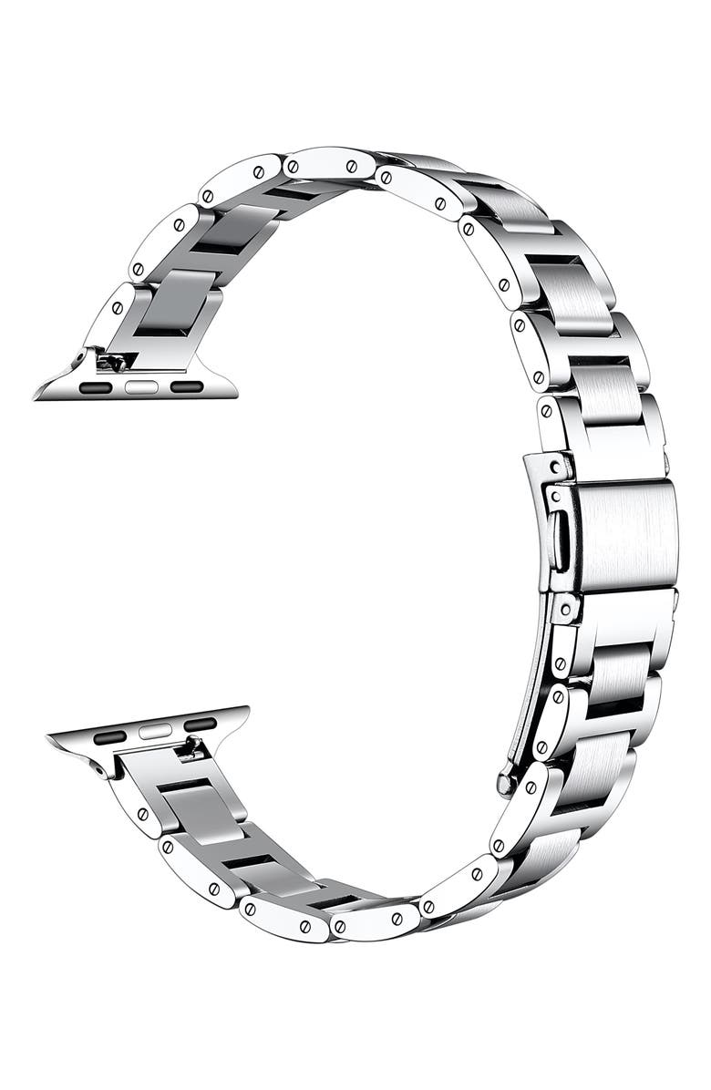 Posh Tech Lenox Apple Watch<sup>®</sup> Bracelet Watchband, Alternate, color, Silver