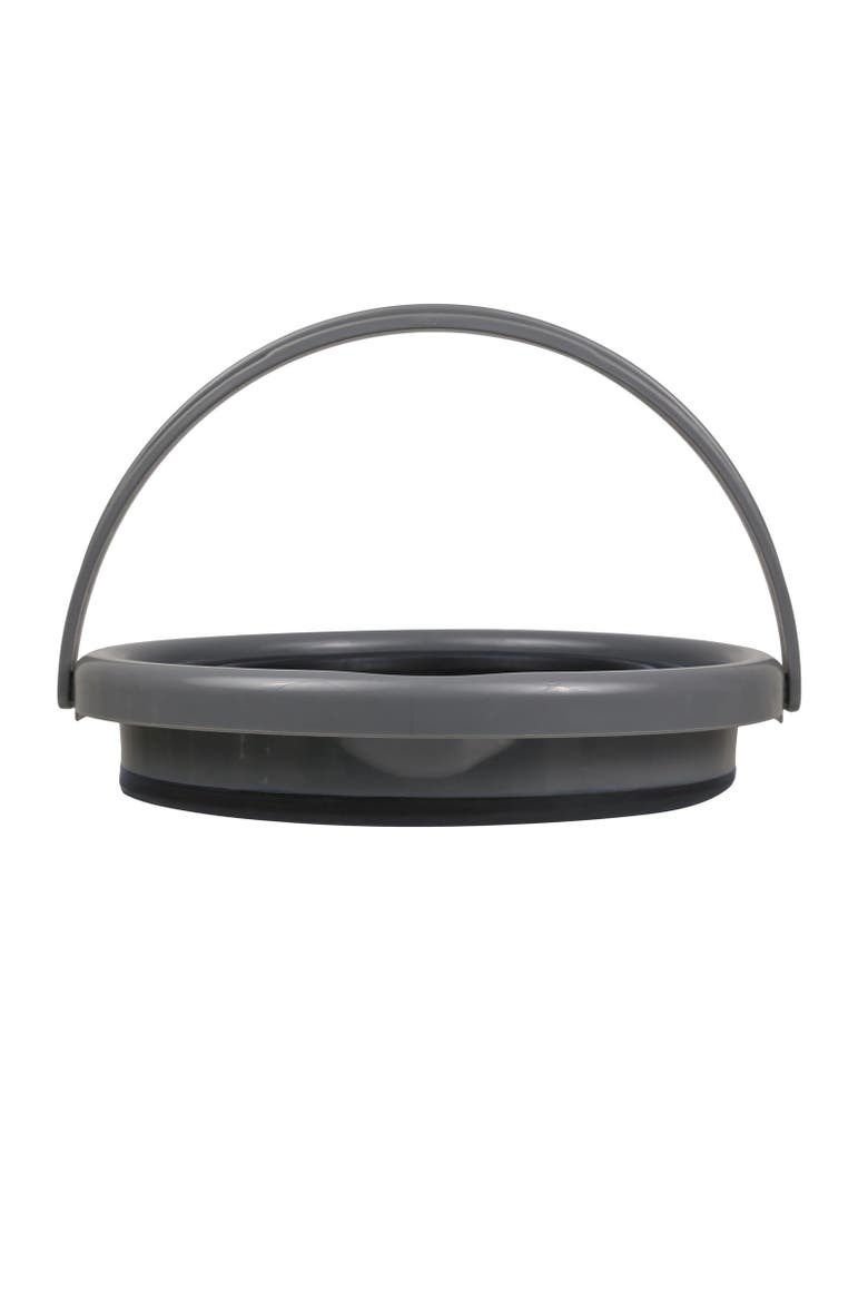 1.3gal Folding Bucket, Alternate, color, Ebony Grey
