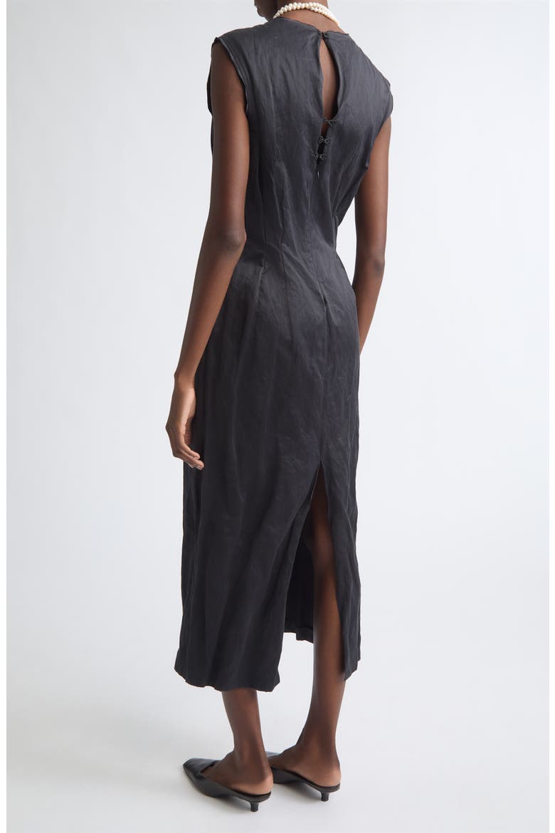 Golightly Loro Piana Wool Midi Dress, Alternate, color, CRISP NOIR