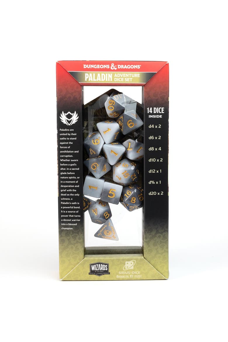 Adventure Dice Paladin 14 Piece Die Set, Alternate, color, Multicolored