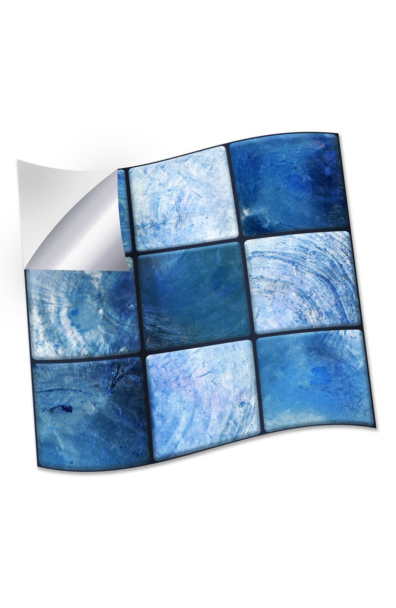 WALPLUS Pearl Blue Tile Wall Decal, Alternate, color, 