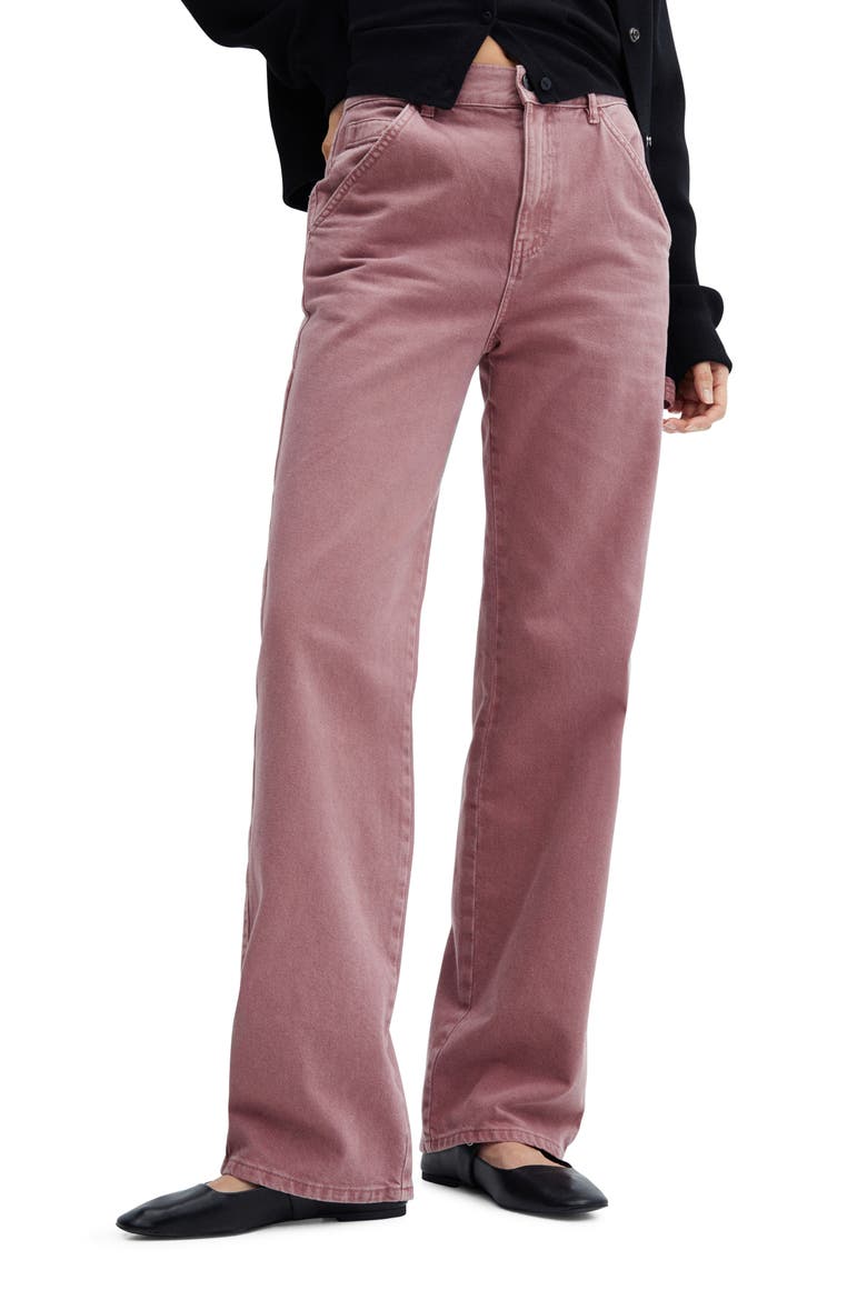 Straight Leg Carpenter Jeans, Main, color, LIGHT/ PASTEL PURPLE