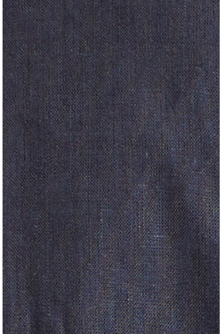 Pintuck Epaulet Linen Button-Up Shirt, Alternate, color, DARK NAVY