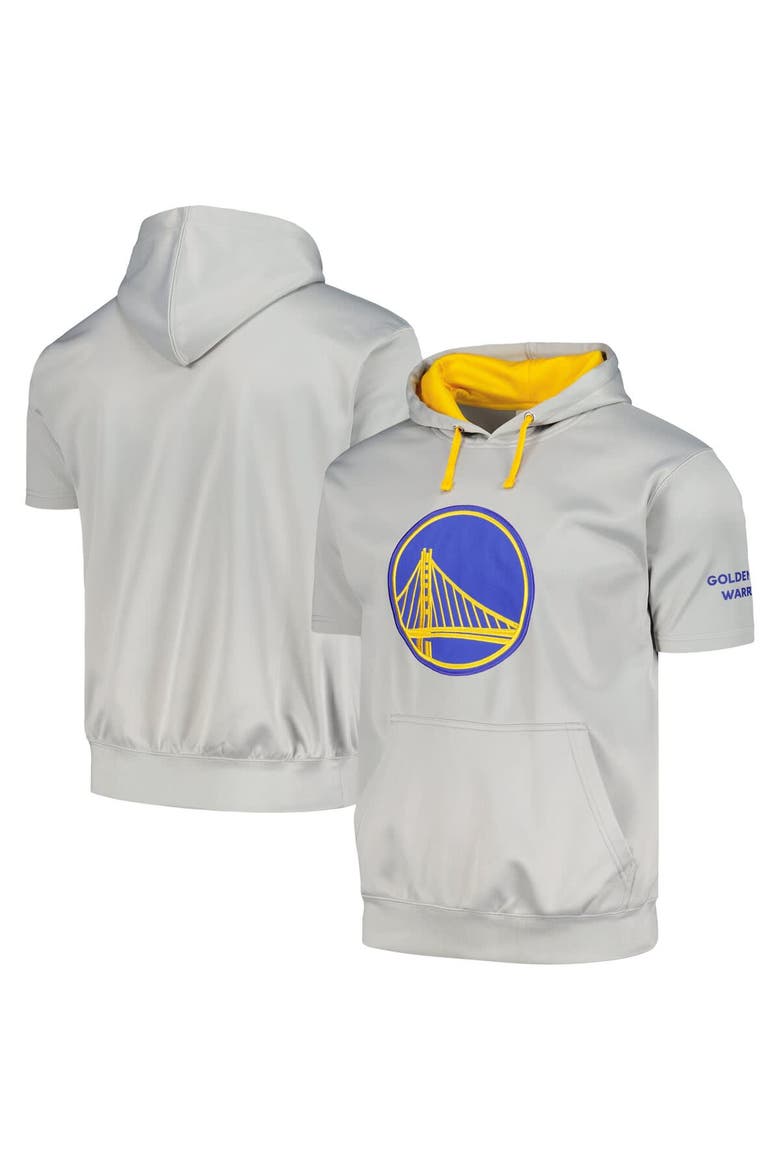 Men's Fanatics Branded Silver Golden State Warriors Big & Tall Logo Pullover Hoodie, Main, color, Silver