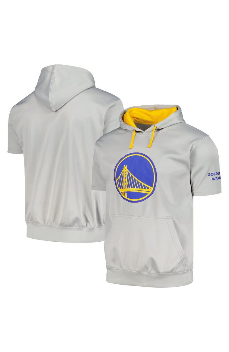 FANATICS Men's Fanatics Branded Silver Golden State Warriors Big & Tall Logo Pullover Hoodie, Main, color, Silver