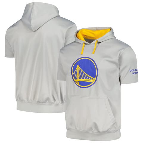 Men's Fanatics Branded Silver Golden State Warriors Big & Tall Logo Pullover Hoodie
