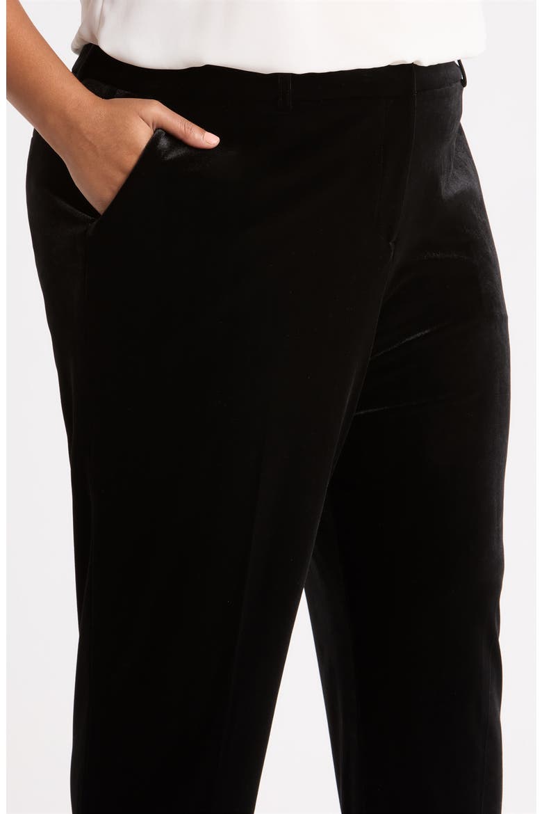 Velvet Classic Pants, Alternate, color, BLACK