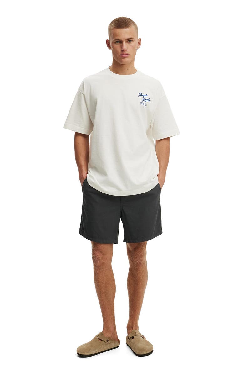 Cotton On Men's Easy Short, Alternate, color, Washed Gunmetal