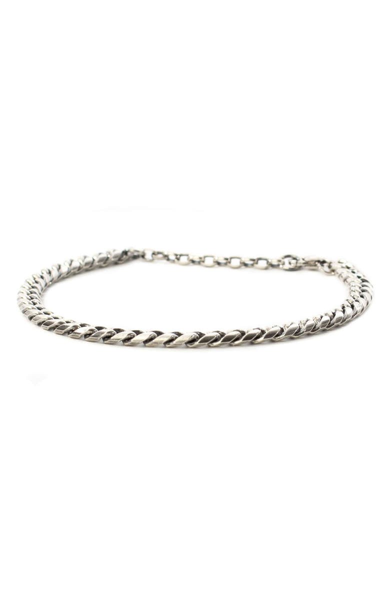 Serge DeNimes Silver Scale Bracelet, Main, color, Silver