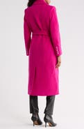 L'AGENCE Olina Belted Wool Blend Trench Coat