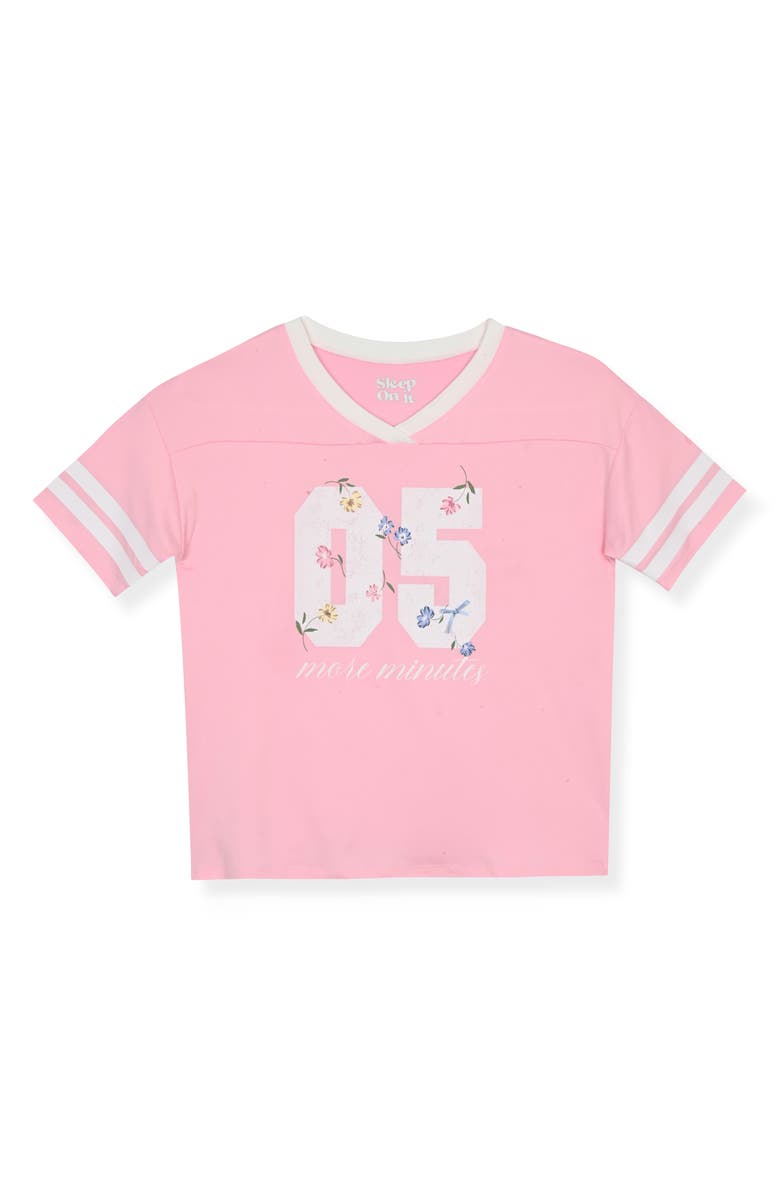 SLEEP ON IT Kids' Yummy 2-Piece Pajamas & Scrunchie Set, Alternate, color, Pink