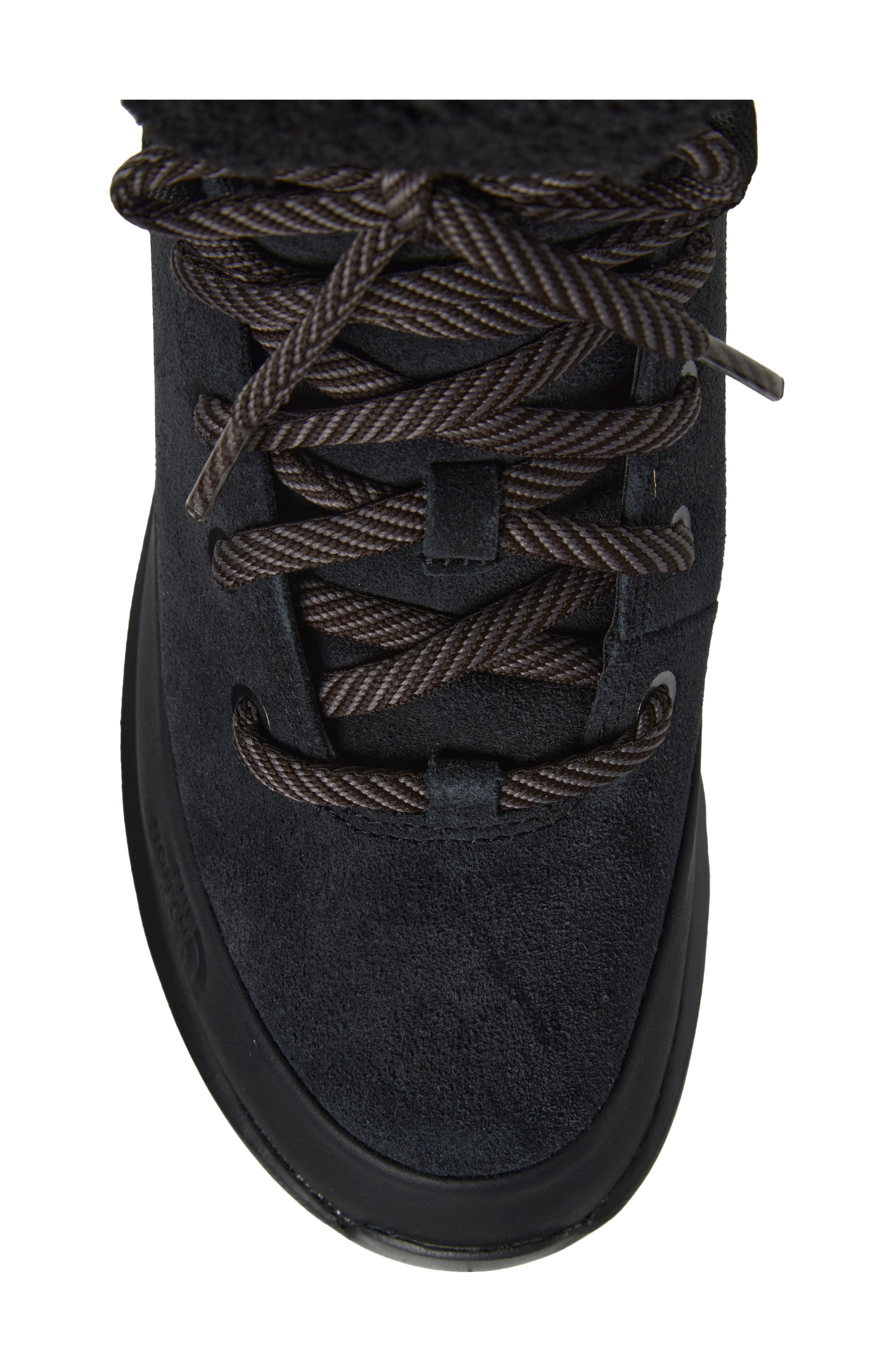 Thermoball Leather Waterproof Lace Up Boot, Alternate, color, TNF BLACK/ TNF BLACK