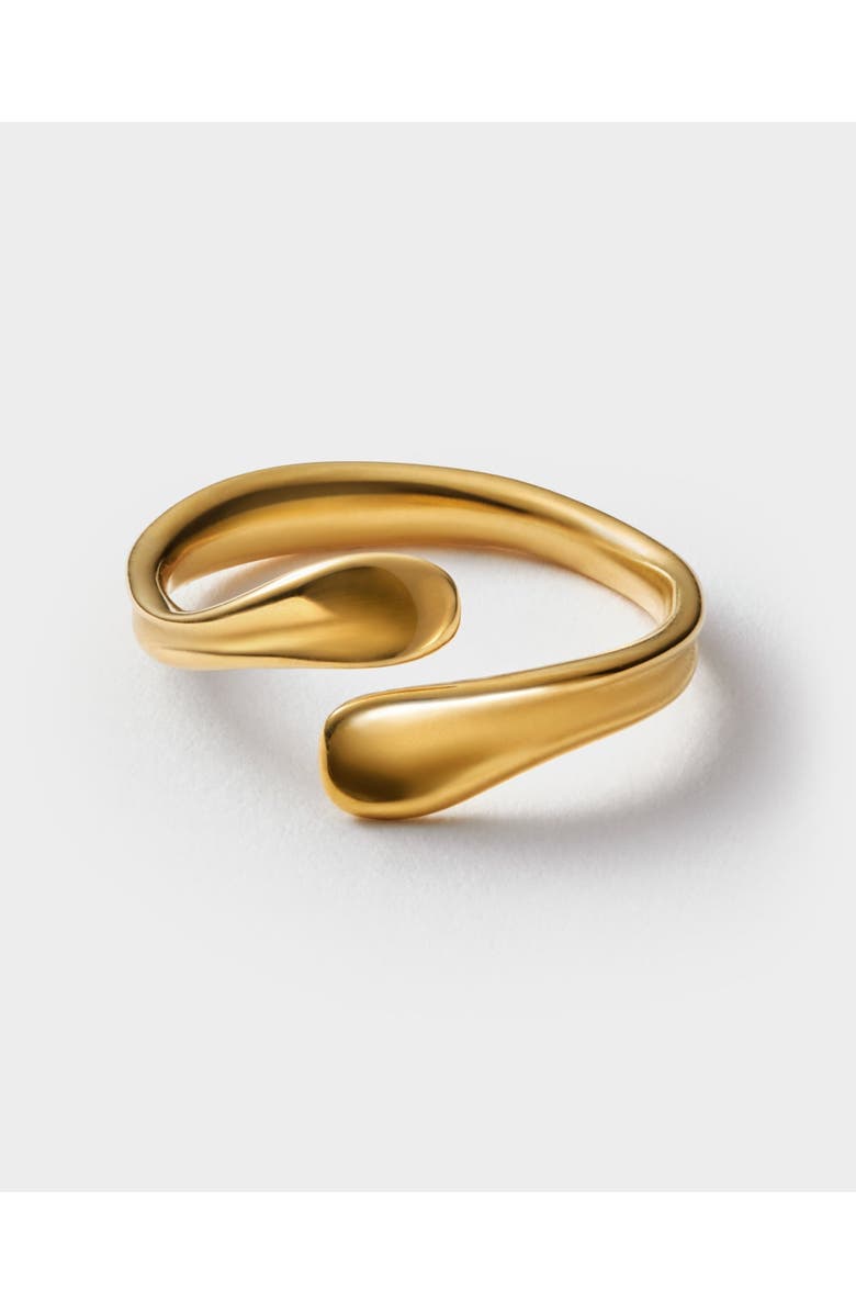 Katie Loxton Molten Luxe Waterproof Gold Wrap Ring, Alternate, color, Gold