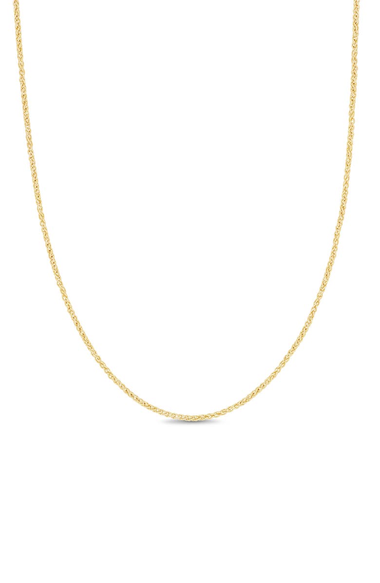Bony Levy 14K Gold Wheat Chain Necklace, Main, color, 14Ky