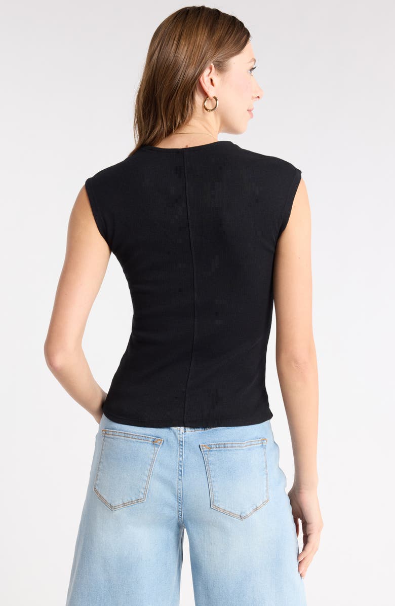 Melrose and Market Square Neck Top, Alternate, color, Black