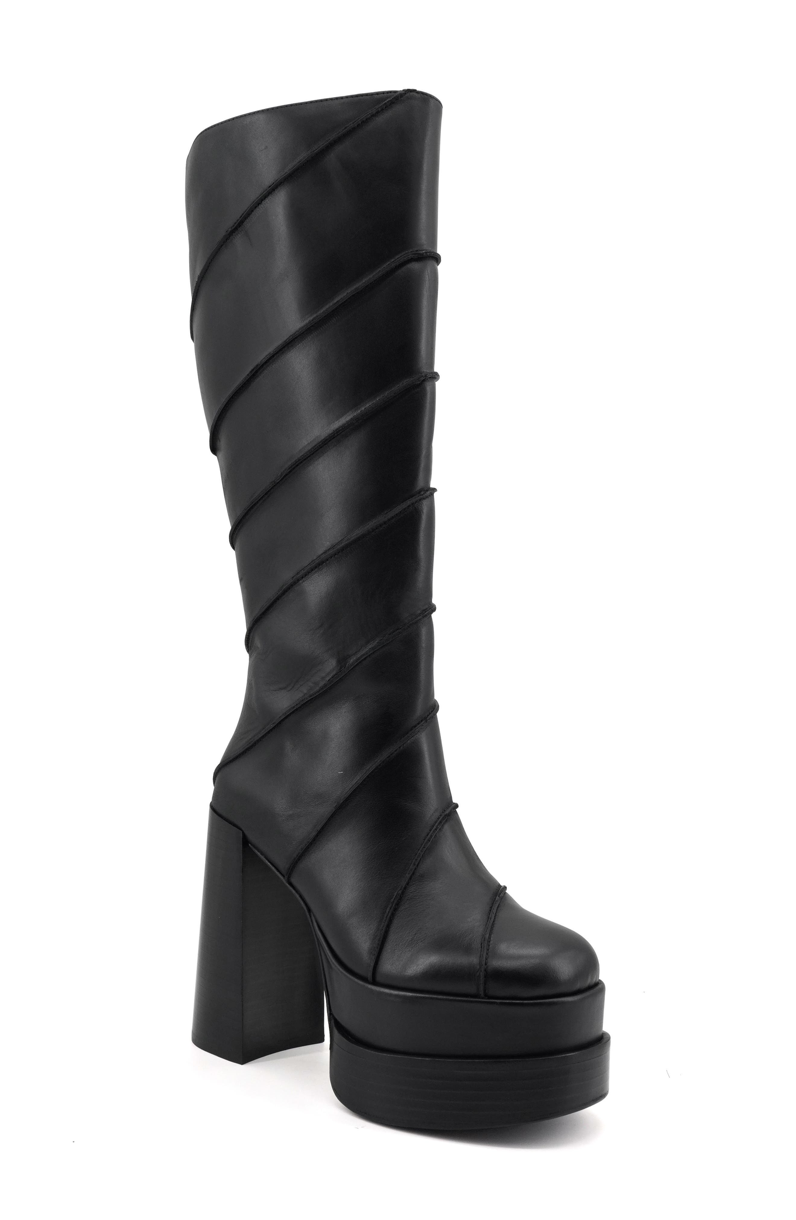 ZIGI Albania Platform Waterproof Boot, Main, color, Black Light