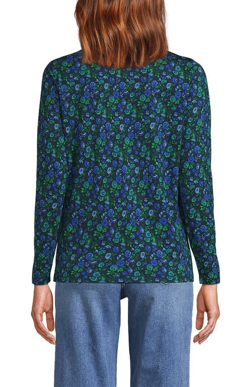 Lands' End Relaxed Supima Cotton T-shirt In Blue