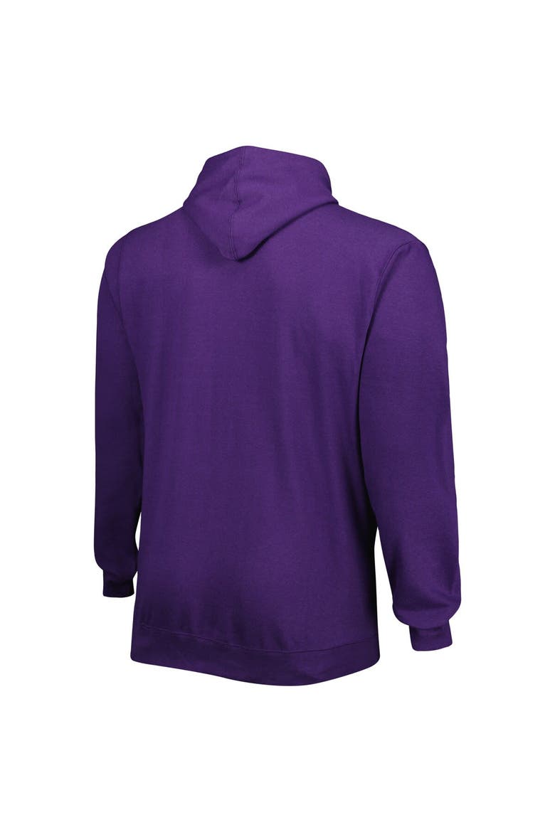 Men's Purple Los Angeles Lakers Big & Tall Heart & Soul Pullover Hoodie, Alternate, color, Purple