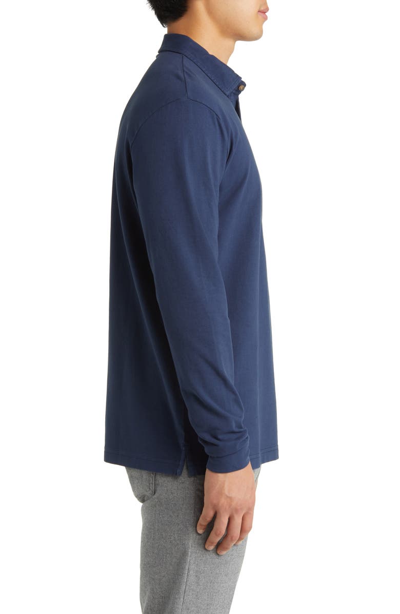 Peter Millar Lava Wash Long Sleeve Polo, Alternate, color, 