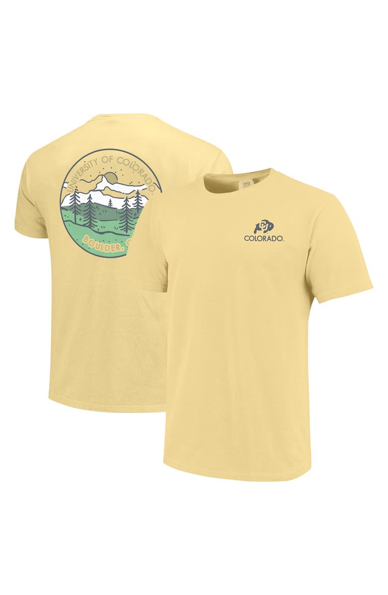IMAGE ONE Unisex Gold Colorado Buffaloes Scenic Comfort Colors T-Shirt, Main, color,