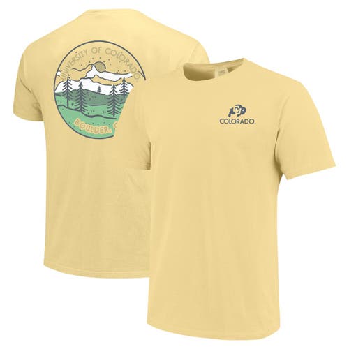 Image One Unisex Gold Colorado Buffaloes Scenic Comfort Colors T-shirt In Yellow