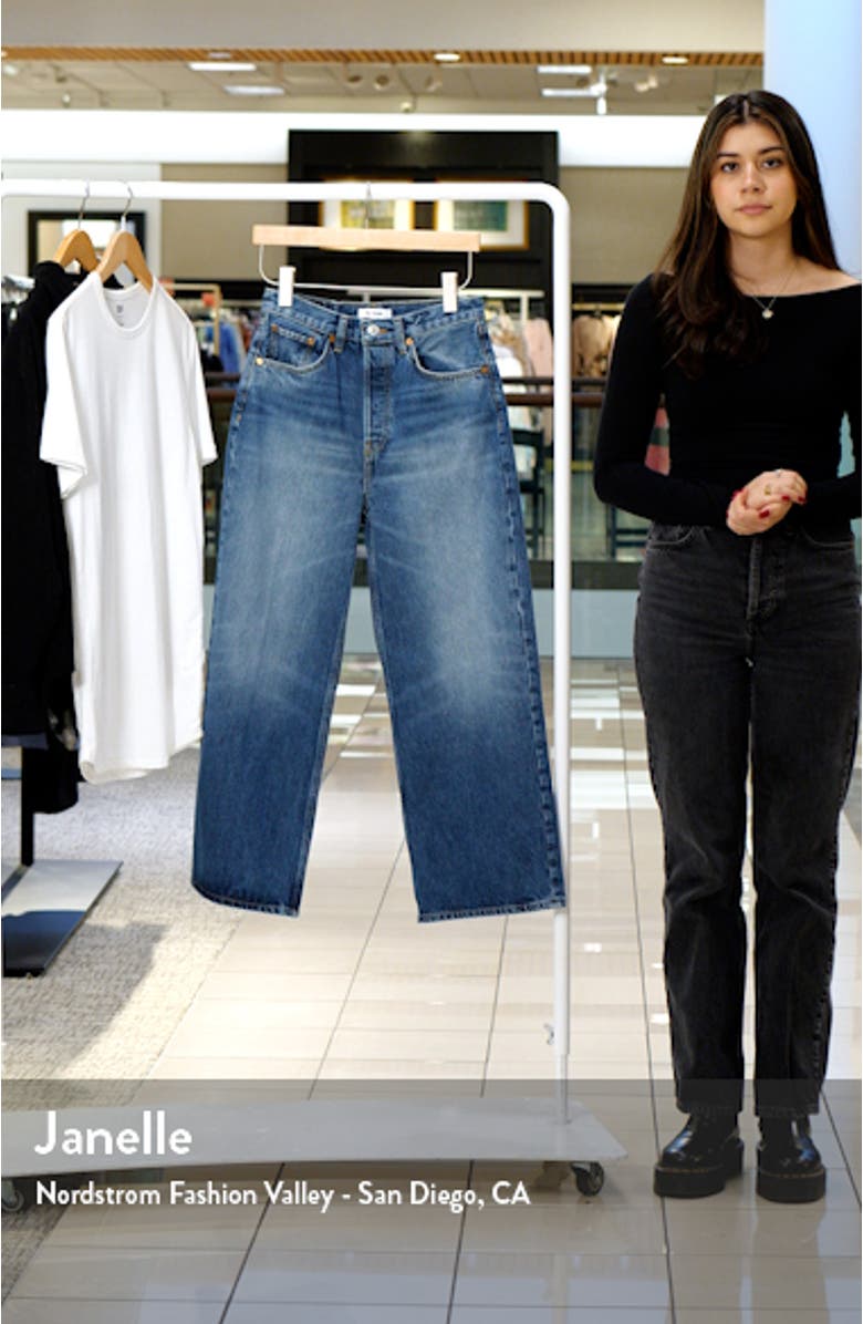 Wide Leg Crop Nonstretch Jeans, sales video thumbnail