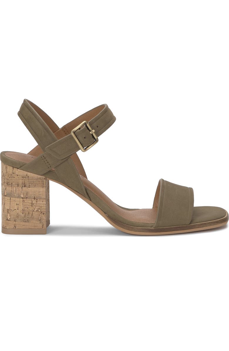 Lucky Brand Hallia Ankle Strap Sandal, Alternate, color, Capers