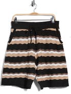 T.R. PREMIUM Textured Knit Striped Shorts