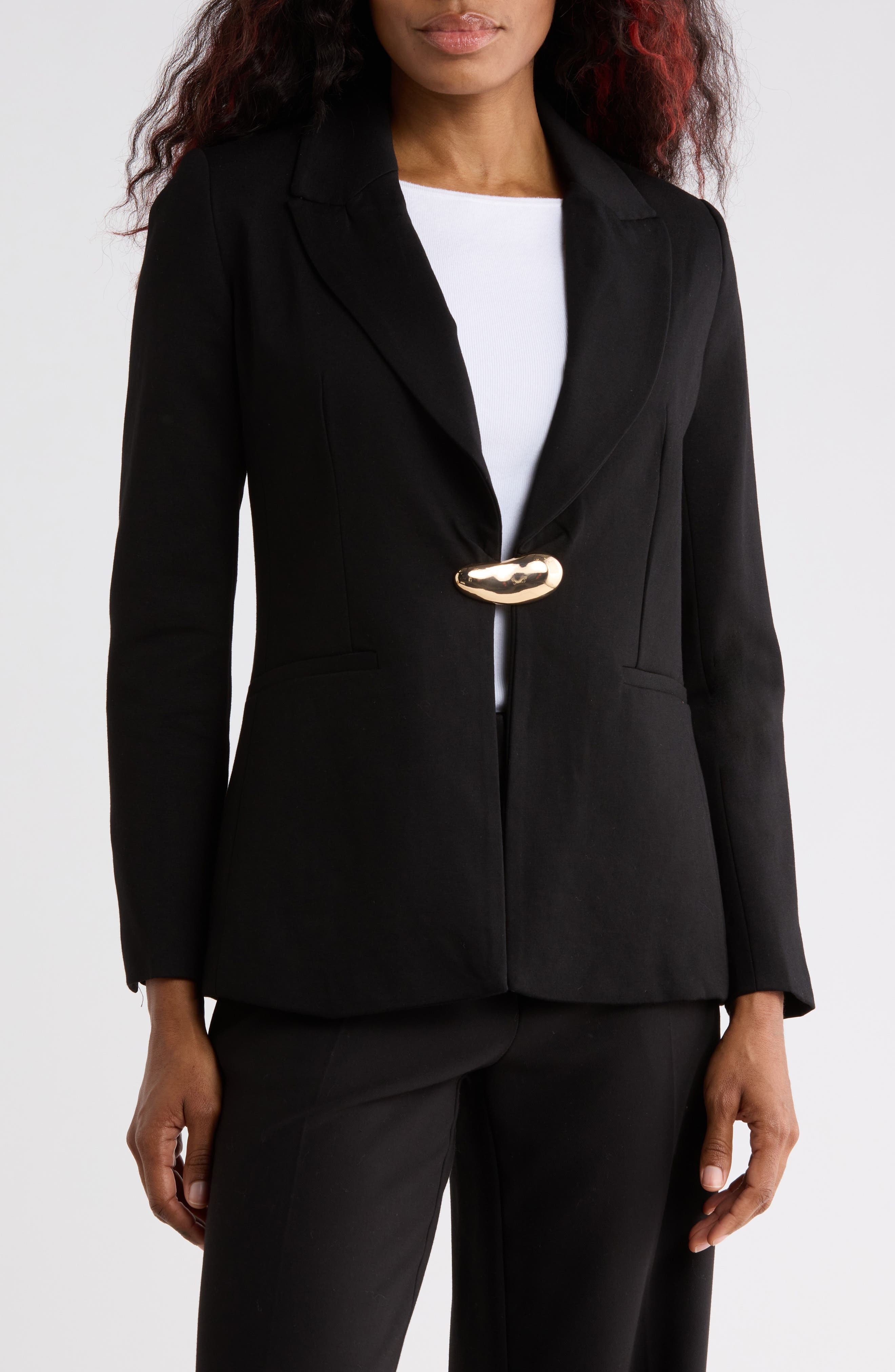 Goldtone Closure Blazer