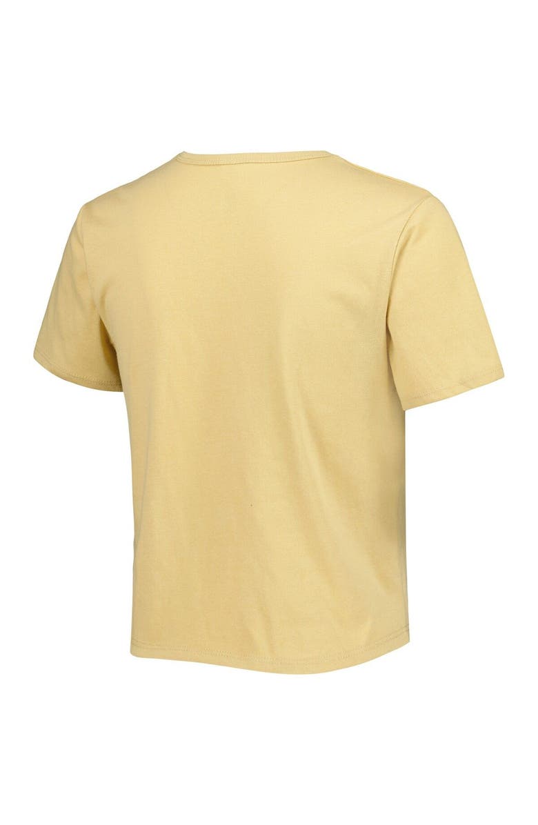 ZOOZATZ Women's ZooZatz Yellow Oklahoma Sooners Core Fashion Cropped T-Shirt, Alternate, color,