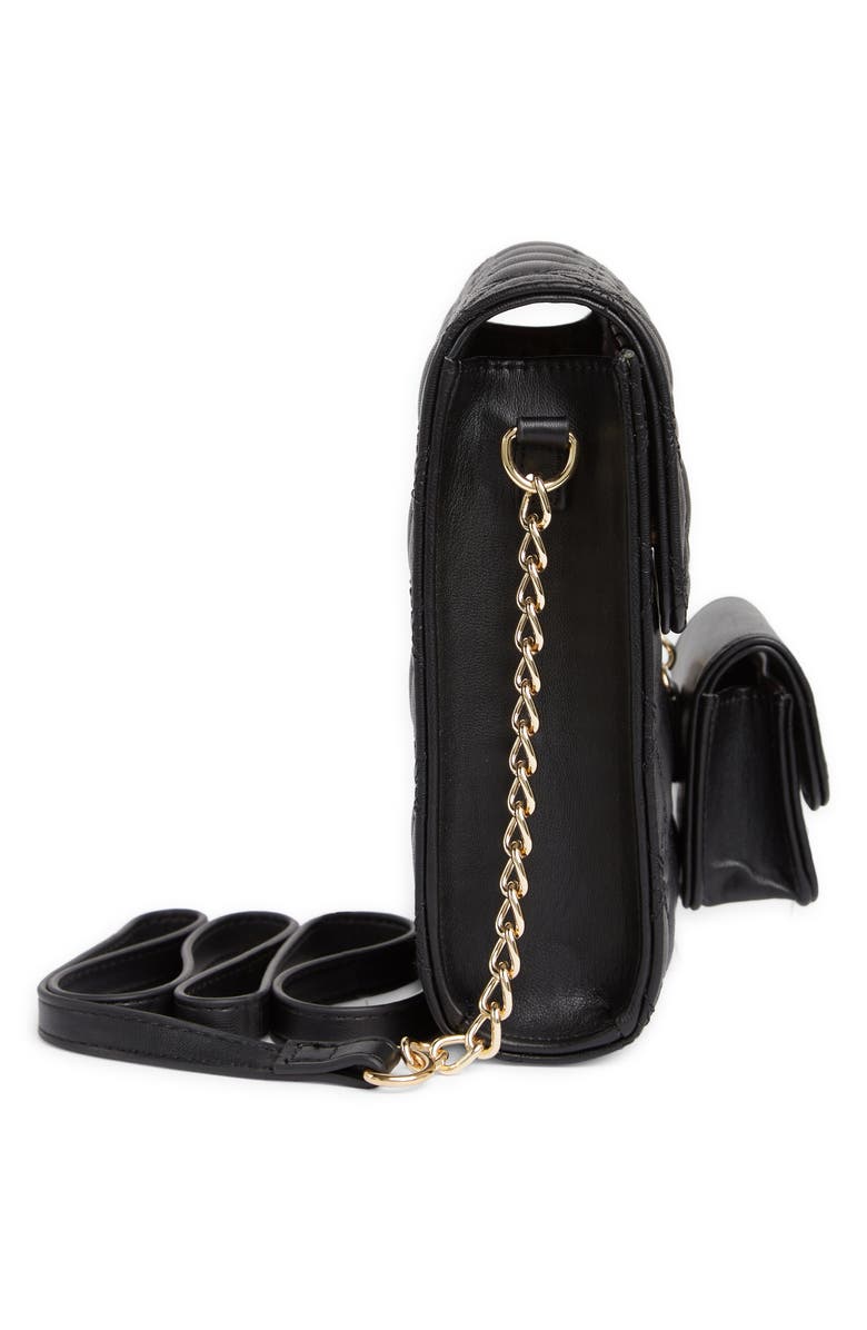 Betsey Johnson Quilted Phone Crossbody & Airpod Case, Alternate, color, 