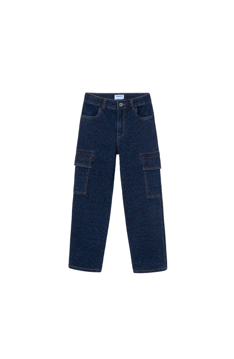 Mayoral Cargo Jeans, Main, color, Blue Denim